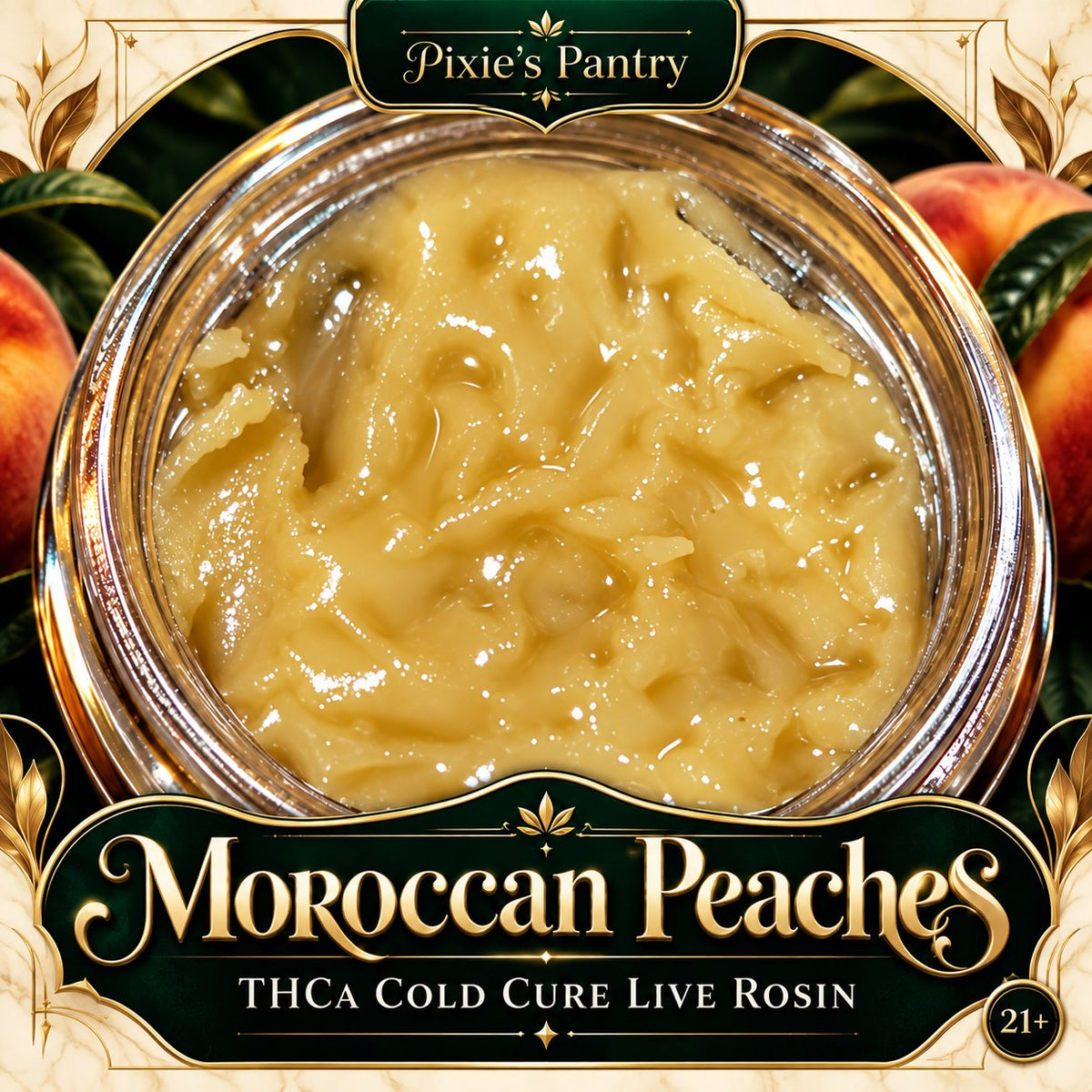 Moroccan Peaches — Live Rosin | Pixie's Pantry
