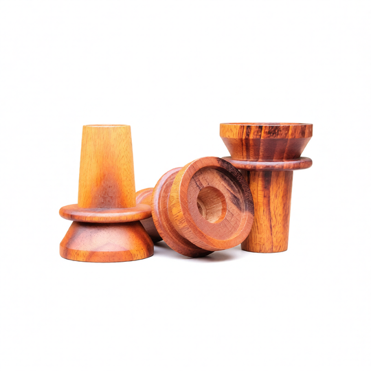 22mm Micro Dose Adapter - Wood Adapter (14mm & 18mm) – handmade by Ed's TnT