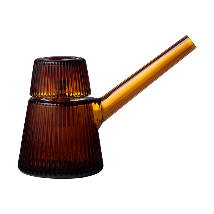 NWTN Home Deco Fluted Glass Tabletop Vase