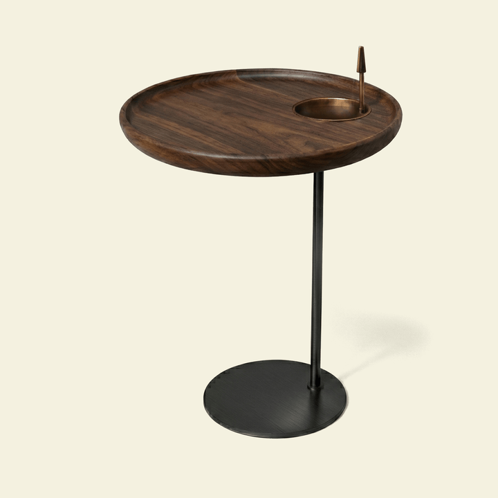 Houseplant Roach Clip Side Table in Walnut — product photograph