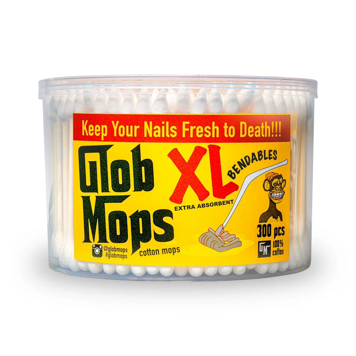 Glob Mops | Glob Mops XL Bendables — 300 Flexible Swabs