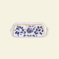Houseplant Smoking Rooster Rolling Tray — Hand-Painted Deruta Ceramic