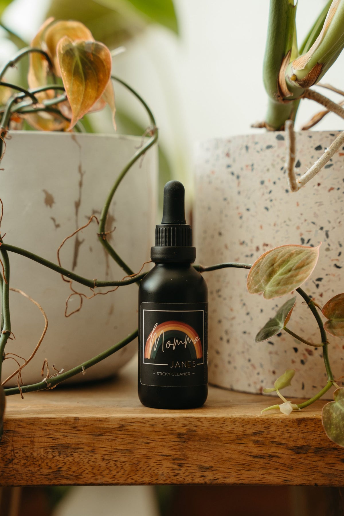 Momma Jane's Sticky Cleaner bottle