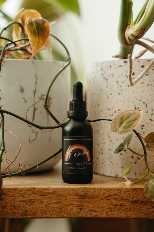 Momma Jane's Sticky Cleaner bottle