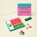 Houseplant x Droplet Incense Droplets with Glass Burner — 48 Cones