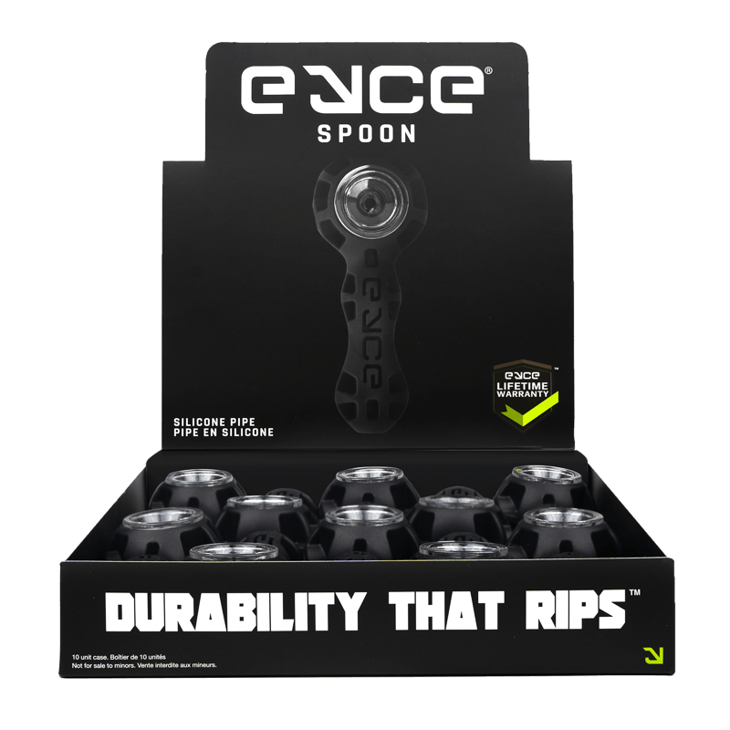 Eyce Spoon Display POP of 10 Units Black