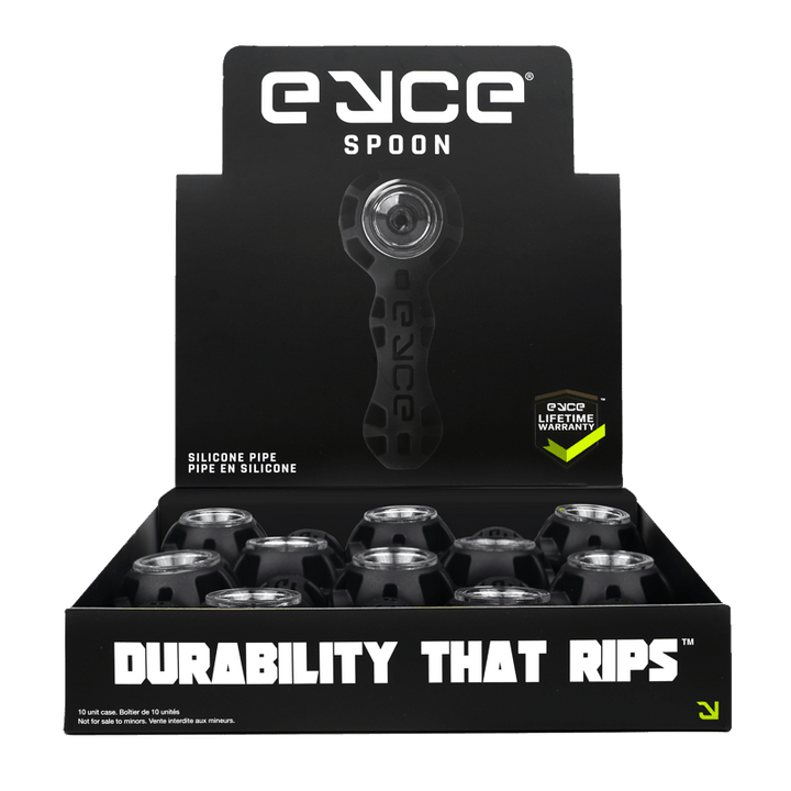Eyce Spoon Display POP of 10 Units Black